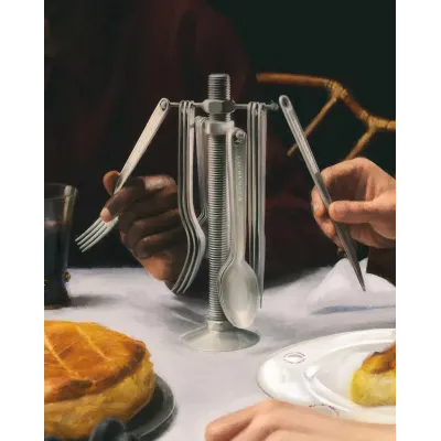 Virgil Abloh Conversational Objects Hanging Cutlery Set Serves 4