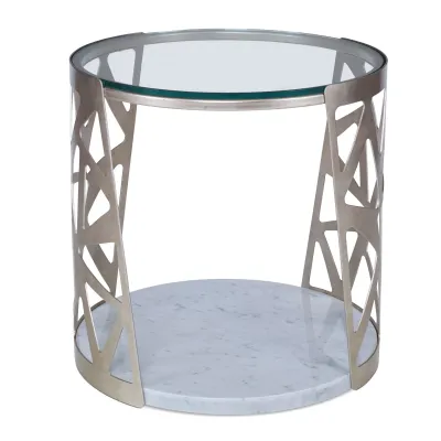 Pierced Round End Table