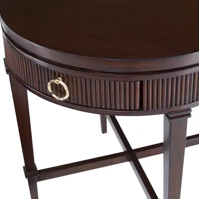 Reeded Side Table Round