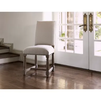 Voranado Side Chair Swag Flax