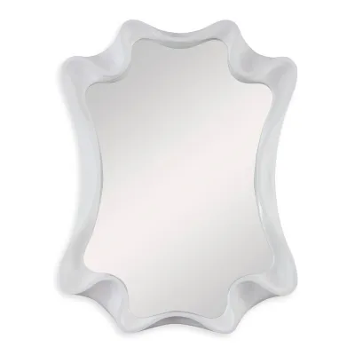 Scalloped Mirror Bright White