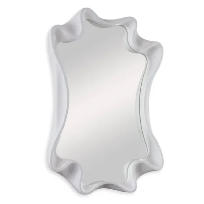 Scalloped Mirror Bright White