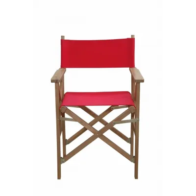 Outdoor Director Folding Armchair W/ Canvas (Sold As A Pair)