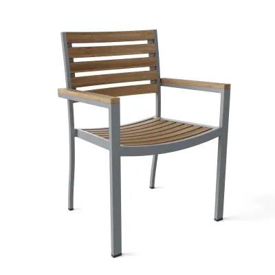 Outdoor Seville Stackable Armchair (Sold As 4 Chair/Box)