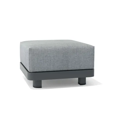 Outdoor Granada Deep Seating Aluminum Ottoman