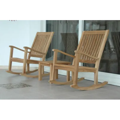 Del-Amo Bahama 3-Piece Set with Square Side Table