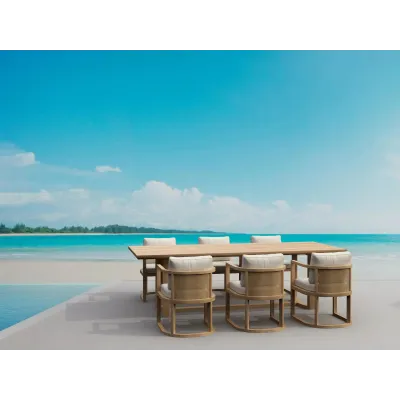 Outdoor Set-223 7-Pc Junus Dining Table Set