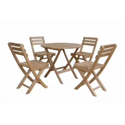 Outdoor Chester Alabama 5-Pieces Bistro Set