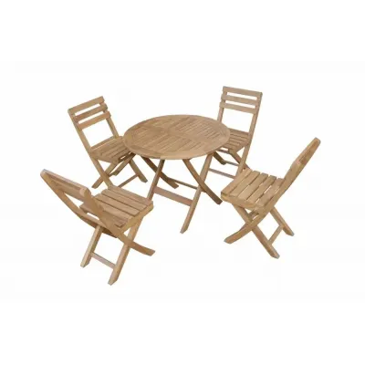 Outdoor Chester Alabama 5-Pieces Bistro Set