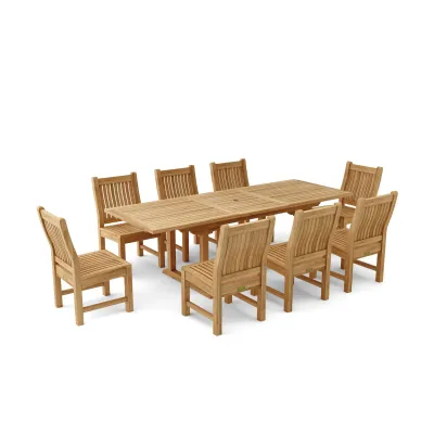 Bahama Sahara 9-Piece 94" Rectangular Dining Set