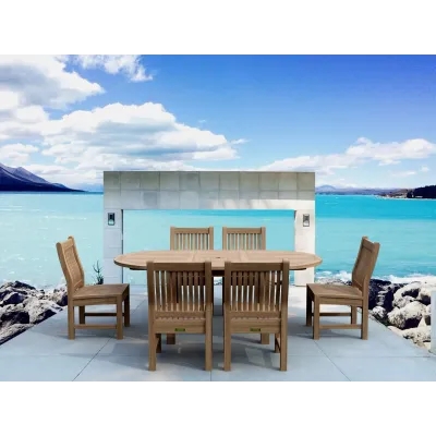 Bahama Sahara 7-Piece 96" Rectangular Dining Set