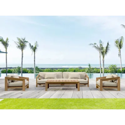 Outdoor Set-851 4-Pc Smyrna Deep Seating Set