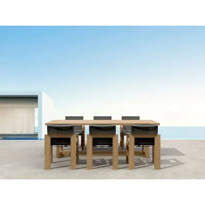 Outdoor Set-856 7-Pc Smyrna Dining Table Set