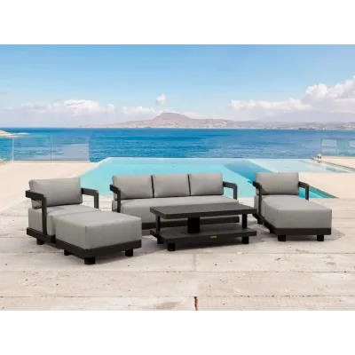 Outdoor Set-903-Al 6-Pc Granada Aluminum Deep Seating