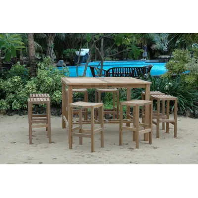 Outdoor Windsor Montego 9-Pieces Square Bar Set