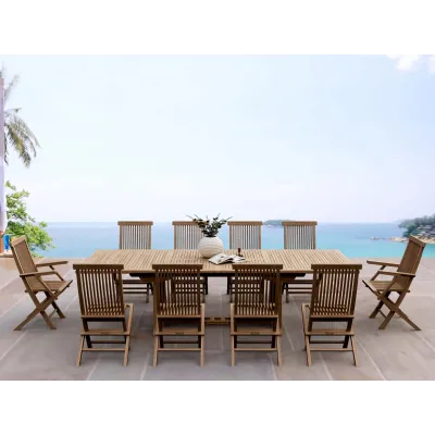 Outdoor Valencia Classic 11-Pieces Dining Set