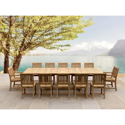 Outdoor Valencia Rialto 13-Pieces Dining Set