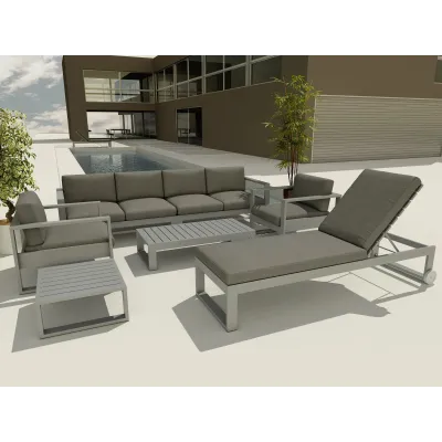 Outdoor Lucca Sun Lounger 7-Pieces Set