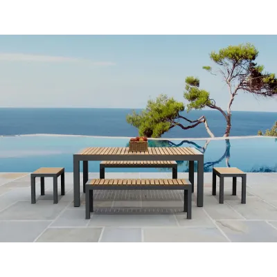 Outdoor Seville 5- Pieces Rectangular Dining Set