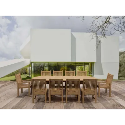 Sahara Dining Side Chair 11-Pieces Oval Dining Set