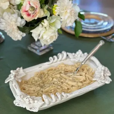 Antico Toscana White Rectangular Dish Small