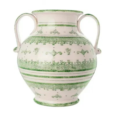 Burano Green Round 2-Handled Amphora