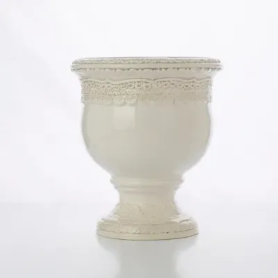 Finezza Cream Small Footed Cachepot