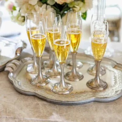 Florentino Antique Gold Wooden Tray