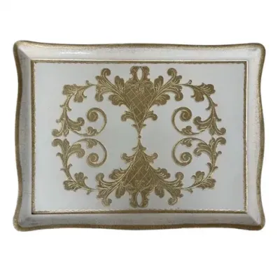 Florentino Baroque Taupe Rectangular Tray