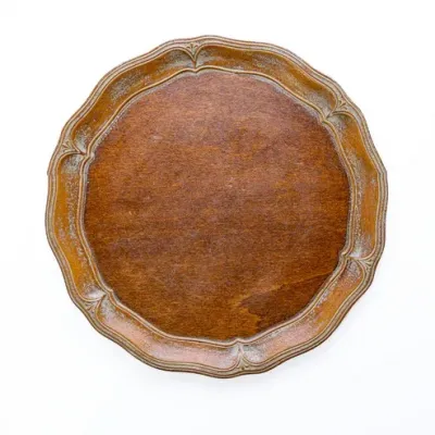 Florentino Wooden Scalloped Charger