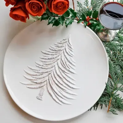Foresta White Holiday Platter