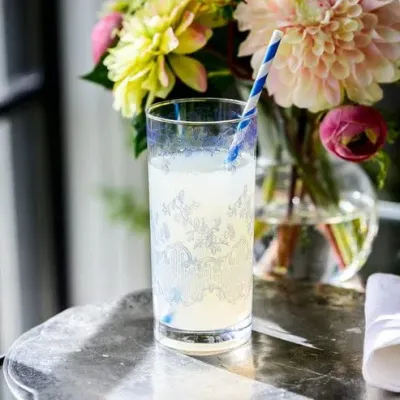 Giardino Blue Highball Glass