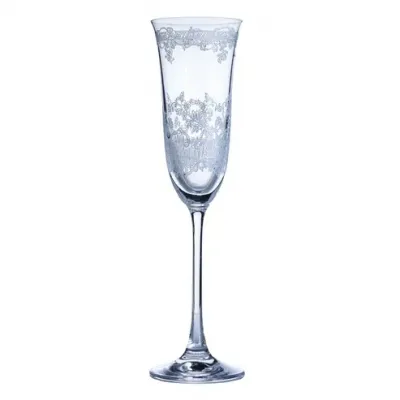 Giardino White Champagne Flute