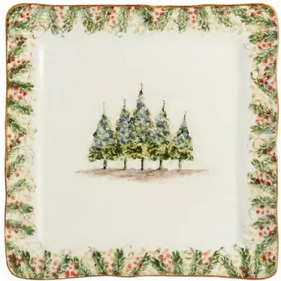 Natale Square Signed Platter 13.5" Sq