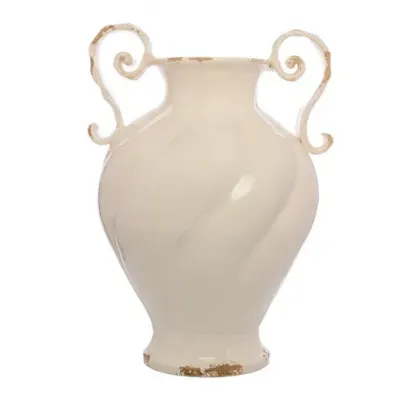 Scavo Cream Twist Urn