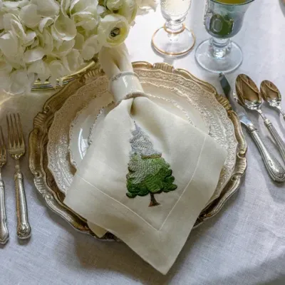 Scavo Cream Napkin Ring Set of 2