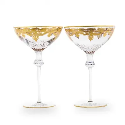 Vetro Gold Wedding Coupe Set of 2