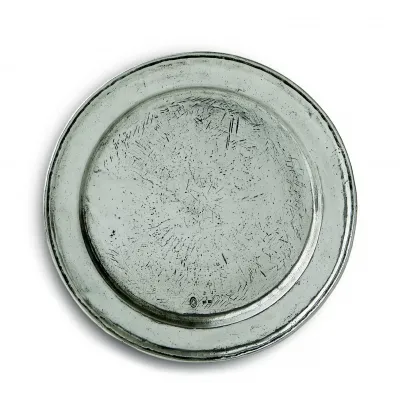 Vintage Smooth Oval Pewter Napkin Ring, Set of 2