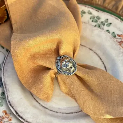 Vintage Leone Napkin Ring Set of 2