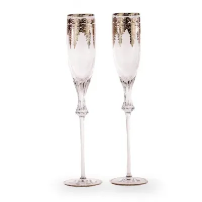 Vetro Platinum Wedding Flute Set of 2