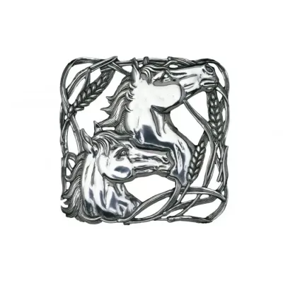 Equestrian Horse with Wheat Trivet