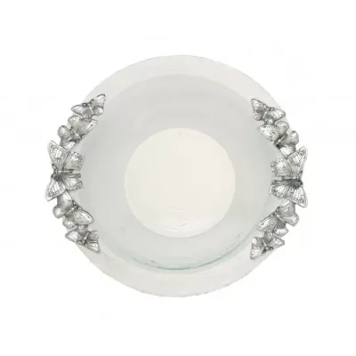 Butterfly Glass Salad Bowl