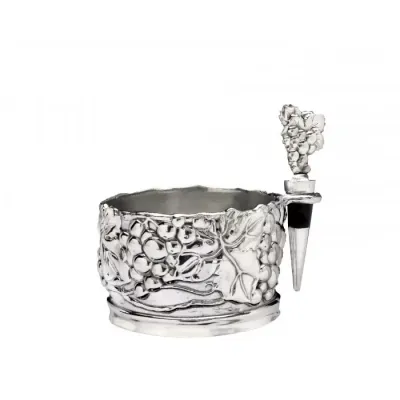 Grape Wine Caddy and Stopper Set