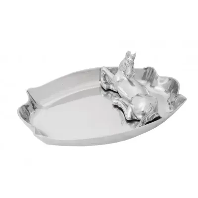 Equestrian Figural Horse Chip and Dip
