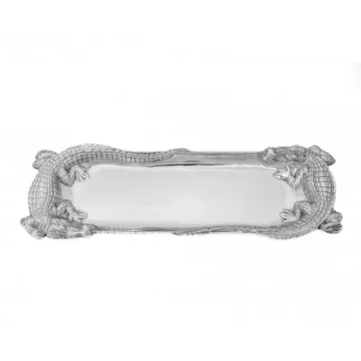Alligator Figural Oblong Tray