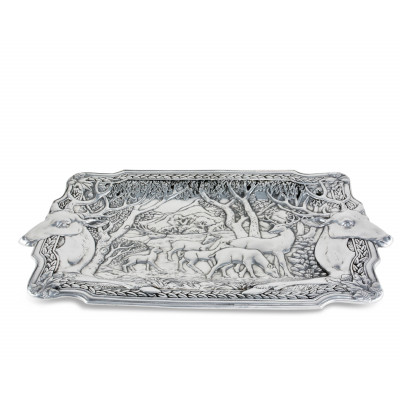 Elk Herd Oblong Tray 25.5 x 15.5 in