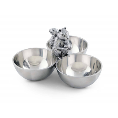 Squirrel 3 Nut Bowl