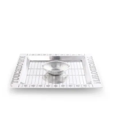 Football Chip and Dip Rectangle Tray