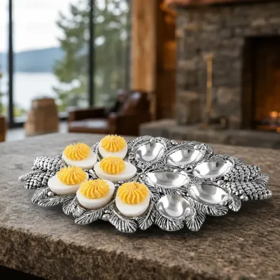 Pine Cone Deviled Egg Server