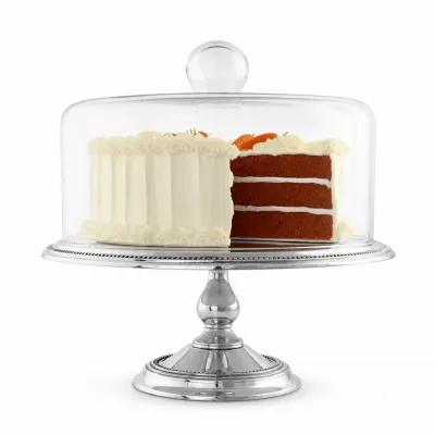 Beaded Cake Stand with Dome